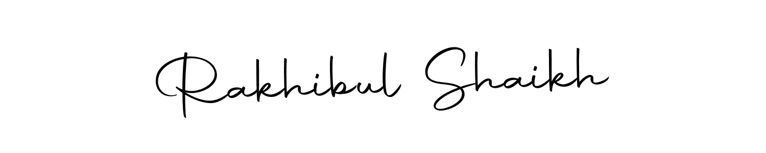 Create a beautiful signature design for name Rakhibul Shaikh. With this signature (Autography-DOLnW) fonts, you can make a handwritten signature for free. Rakhibul Shaikh signature style 10 images and pictures png