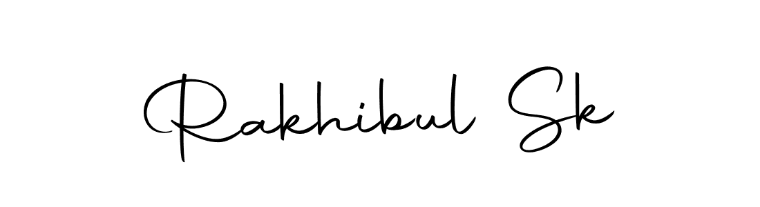 You should practise on your own different ways (Autography-DOLnW) to write your name (Rakhibul Sk) in signature. don't let someone else do it for you. Rakhibul Sk signature style 10 images and pictures png