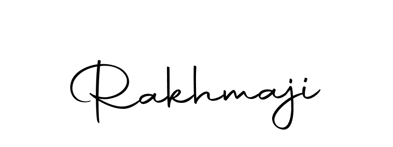 Use a signature maker to create a handwritten signature online. With this signature software, you can design (Autography-DOLnW) your own signature for name Rakhmaji. Rakhmaji signature style 10 images and pictures png