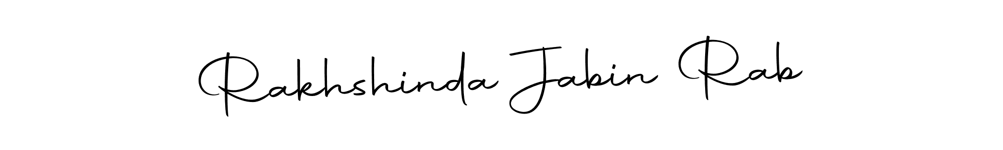 Also we have Rakhshinda Jabin Rab name is the best signature style. Create professional handwritten signature collection using Autography-DOLnW autograph style. Rakhshinda Jabin Rab signature style 10 images and pictures png