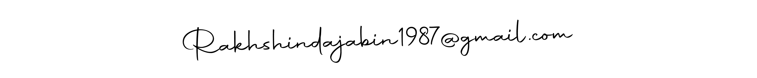 if you are searching for the best signature style for your name Rakhshindajabin1987@gmail.com. so please give up your signature search. here we have designed multiple signature styles  using Autography-DOLnW. Rakhshindajabin1987@gmail.com signature style 10 images and pictures png