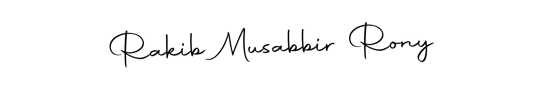 How to make Rakib Musabbir Rony name signature. Use Autography-DOLnW style for creating short signs online. This is the latest handwritten sign. Rakib Musabbir Rony signature style 10 images and pictures png