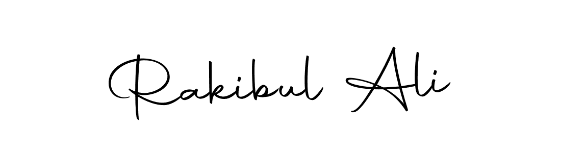 How to make Rakibul Ali name signature. Use Autography-DOLnW style for creating short signs online. This is the latest handwritten sign. Rakibul Ali signature style 10 images and pictures png