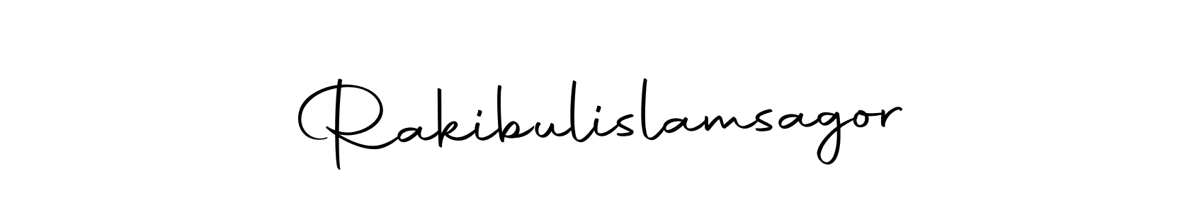 Rakibulislamsagor stylish signature style. Best Handwritten Sign (Autography-DOLnW) for my name. Handwritten Signature Collection Ideas for my name Rakibulislamsagor. Rakibulislamsagor signature style 10 images and pictures png