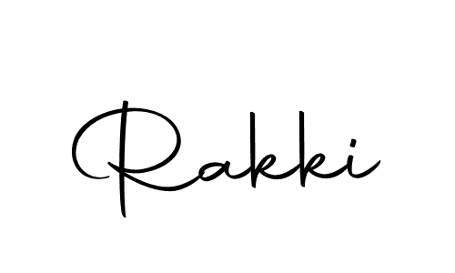 Use a signature maker to create a handwritten signature online. With this signature software, you can design (Autography-DOLnW) your own signature for name Rakki. Rakki signature style 10 images and pictures png