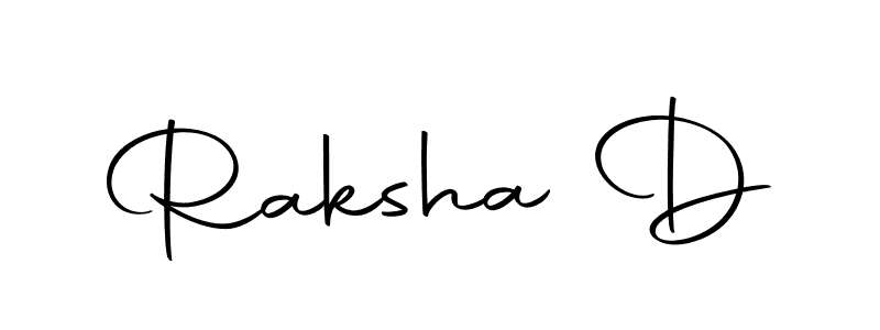 Similarly Autography-DOLnW is the best handwritten signature design. Signature creator online .You can use it as an online autograph creator for name Raksha D. Raksha D signature style 10 images and pictures png