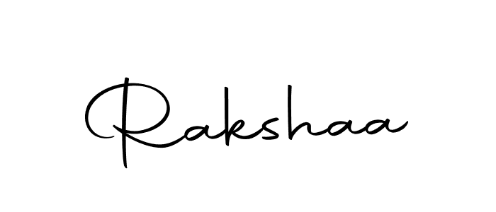 Design your own signature with our free online signature maker. With this signature software, you can create a handwritten (Autography-DOLnW) signature for name Rakshaa. Rakshaa signature style 10 images and pictures png