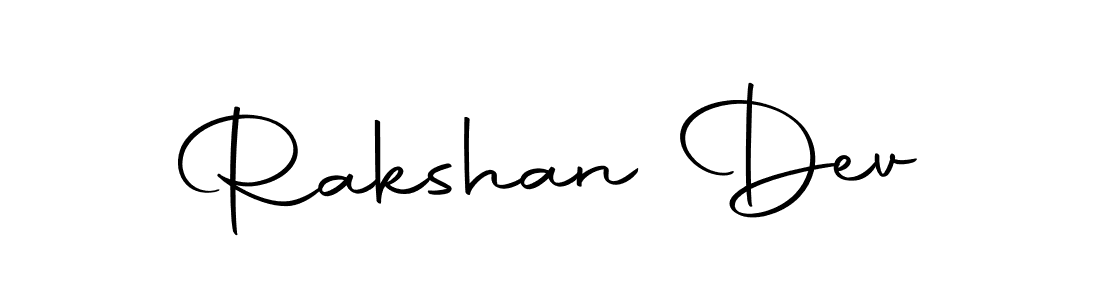 Similarly Autography-DOLnW is the best handwritten signature design. Signature creator online .You can use it as an online autograph creator for name Rakshan Dev. Rakshan Dev signature style 10 images and pictures png