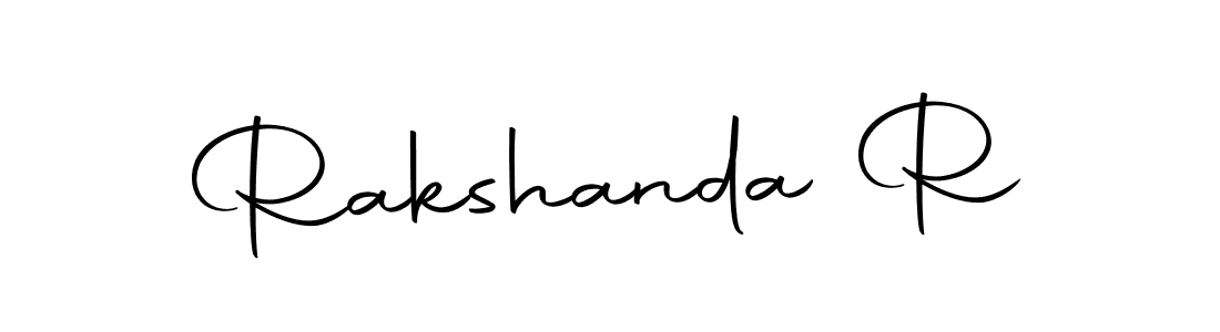 You can use this online signature creator to create a handwritten signature for the name Rakshanda R. This is the best online autograph maker. Rakshanda R signature style 10 images and pictures png