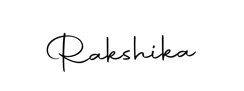Use a signature maker to create a handwritten signature online. With this signature software, you can design (Autography-DOLnW) your own signature for name Rakshika. Rakshika signature style 10 images and pictures png