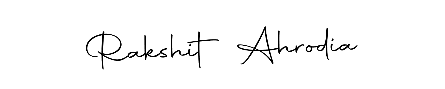 You should practise on your own different ways (Autography-DOLnW) to write your name (Rakshit Ahrodia) in signature. don't let someone else do it for you. Rakshit Ahrodia signature style 10 images and pictures png