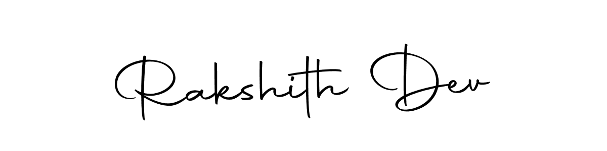 You can use this online signature creator to create a handwritten signature for the name Rakshith Dev. This is the best online autograph maker. Rakshith Dev signature style 10 images and pictures png