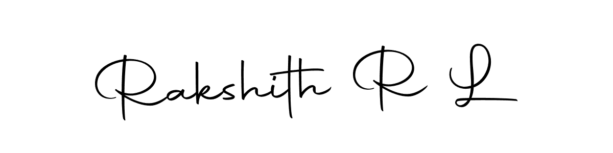 Autography-DOLnW is a professional signature style that is perfect for those who want to add a touch of class to their signature. It is also a great choice for those who want to make their signature more unique. Get Rakshith R L name to fancy signature for free. Rakshith R L signature style 10 images and pictures png