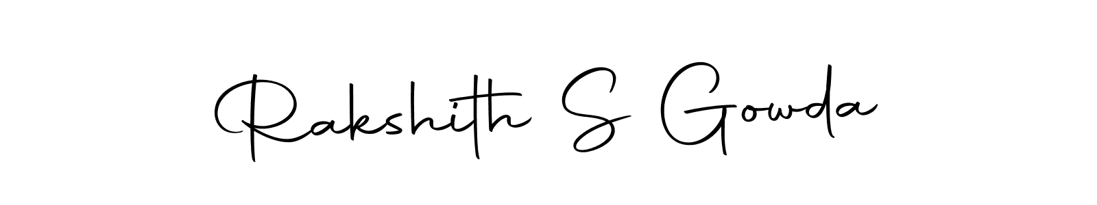 Make a beautiful signature design for name Rakshith S Gowda. With this signature (Autography-DOLnW) style, you can create a handwritten signature for free. Rakshith S Gowda signature style 10 images and pictures png