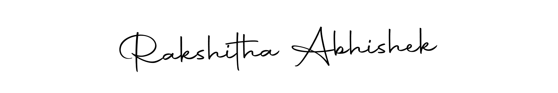 Use a signature maker to create a handwritten signature online. With this signature software, you can design (Autography-DOLnW) your own signature for name Rakshitha Abhishek. Rakshitha Abhishek signature style 10 images and pictures png