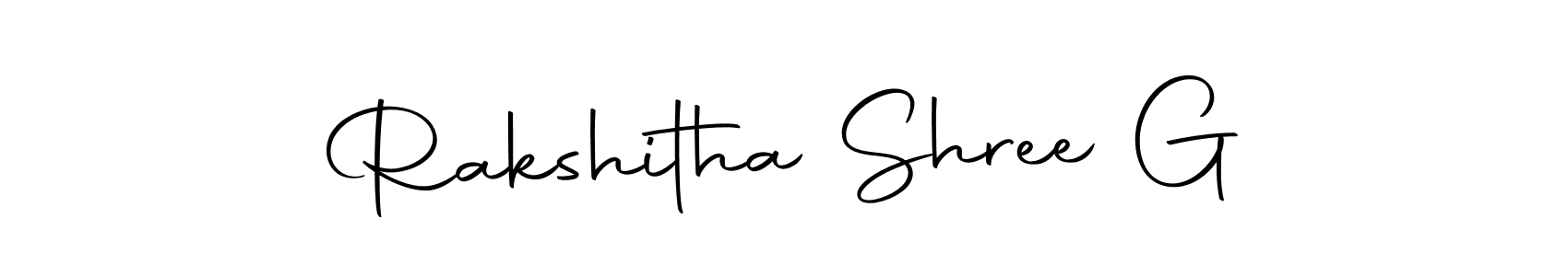 Make a beautiful signature design for name Rakshitha Shree G. With this signature (Autography-DOLnW) style, you can create a handwritten signature for free. Rakshitha Shree G signature style 10 images and pictures png