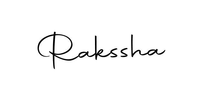 Rakssha stylish signature style. Best Handwritten Sign (Autography-DOLnW) for my name. Handwritten Signature Collection Ideas for my name Rakssha. Rakssha signature style 10 images and pictures png