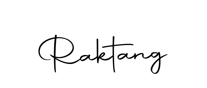 Design your own signature with our free online signature maker. With this signature software, you can create a handwritten (Autography-DOLnW) signature for name Raktang. Raktang signature style 10 images and pictures png