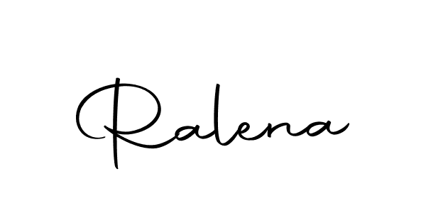 Design your own signature with our free online signature maker. With this signature software, you can create a handwritten (Autography-DOLnW) signature for name Ralena. Ralena signature style 10 images and pictures png