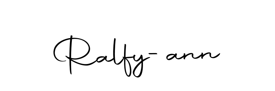 How to make Ralfy-ann signature? Autography-DOLnW is a professional autograph style. Create handwritten signature for Ralfy-ann name. Ralfy-ann signature style 10 images and pictures png