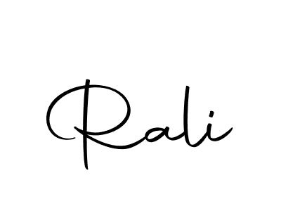 Design your own signature with our free online signature maker. With this signature software, you can create a handwritten (Autography-DOLnW) signature for name Rali. Rali signature style 10 images and pictures png