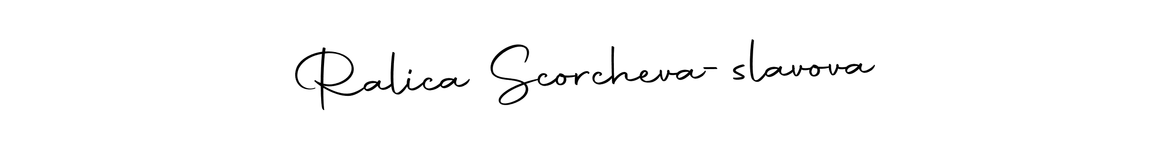 Also You can easily find your signature by using the search form. We will create Ralica Scorcheva-slavova name handwritten signature images for you free of cost using Autography-DOLnW sign style. Ralica Scorcheva-slavova signature style 10 images and pictures png