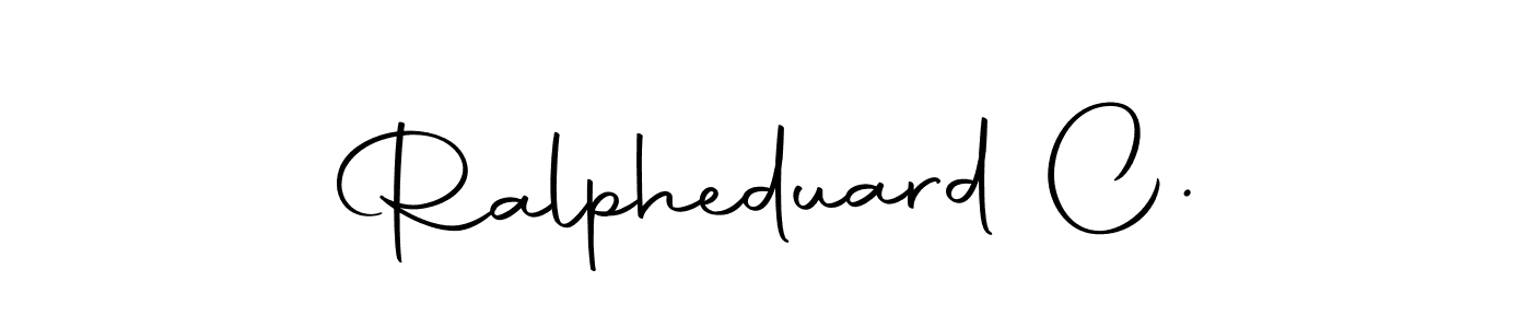 You can use this online signature creator to create a handwritten signature for the name Ralpheduard C.. This is the best online autograph maker. Ralpheduard C. signature style 10 images and pictures png