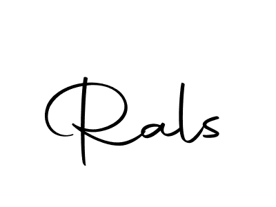 Create a beautiful signature design for name Rals. With this signature (Autography-DOLnW) fonts, you can make a handwritten signature for free. Rals signature style 10 images and pictures png
