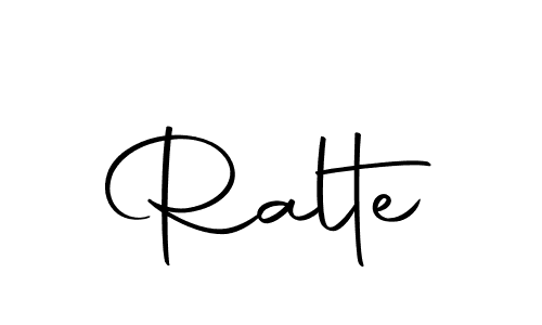 Create a beautiful signature design for name Ralte. With this signature (Autography-DOLnW) fonts, you can make a handwritten signature for free. Ralte signature style 10 images and pictures png