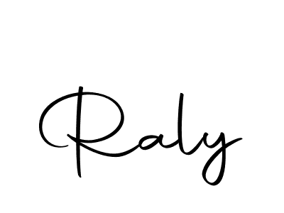 How to make Raly signature? Autography-DOLnW is a professional autograph style. Create handwritten signature for Raly name. Raly signature style 10 images and pictures png