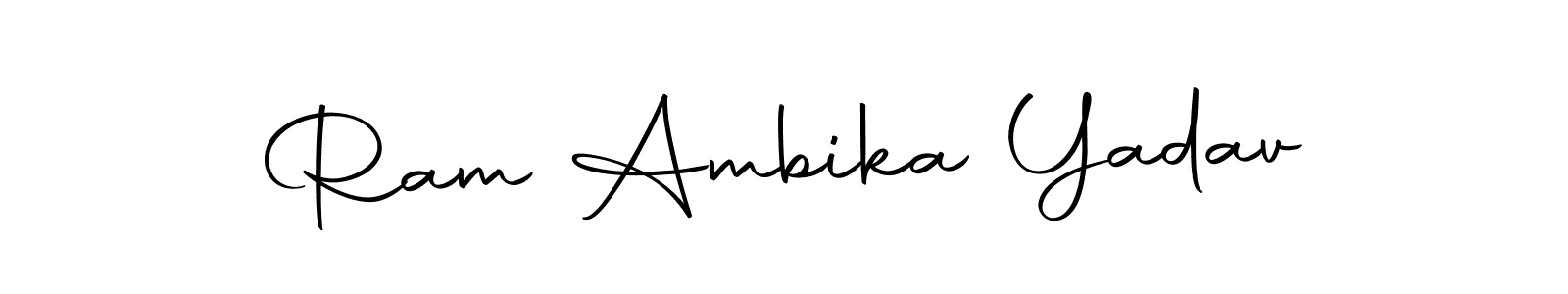 Autography-DOLnW is a professional signature style that is perfect for those who want to add a touch of class to their signature. It is also a great choice for those who want to make their signature more unique. Get Ram Ambika Yadav name to fancy signature for free. Ram Ambika Yadav signature style 10 images and pictures png