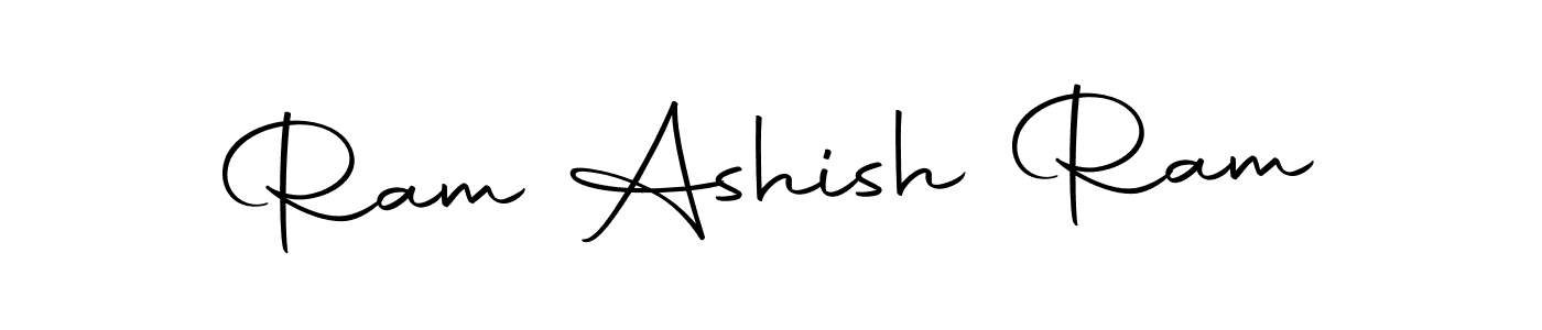 Design your own signature with our free online signature maker. With this signature software, you can create a handwritten (Autography-DOLnW) signature for name Ram Ashish Ram. Ram Ashish Ram signature style 10 images and pictures png