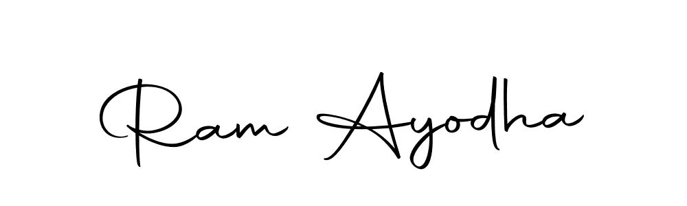Design your own signature with our free online signature maker. With this signature software, you can create a handwritten (Autography-DOLnW) signature for name Ram Ayodha. Ram Ayodha signature style 10 images and pictures png