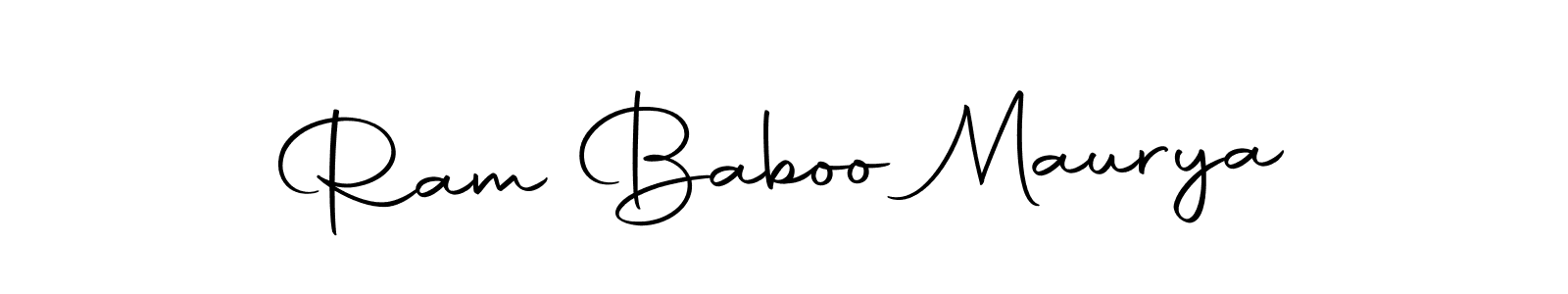 The best way (Autography-DOLnW) to make a short signature is to pick only two or three words in your name. The name Ram Baboo Maurya include a total of six letters. For converting this name. Ram Baboo Maurya signature style 10 images and pictures png