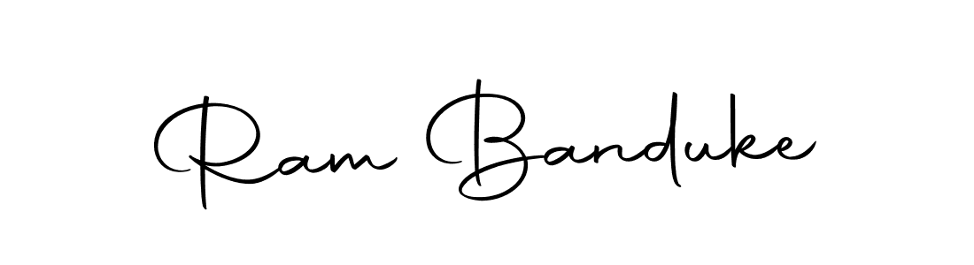 Design your own signature with our free online signature maker. With this signature software, you can create a handwritten (Autography-DOLnW) signature for name Ram Banduke. Ram Banduke signature style 10 images and pictures png