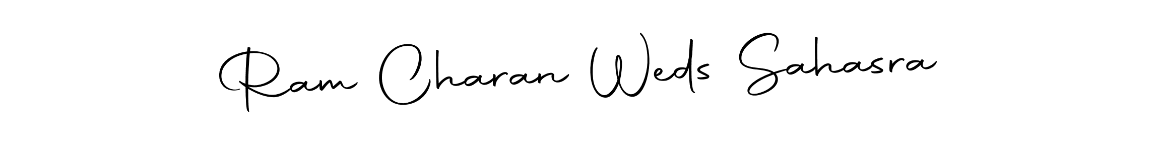 Make a beautiful signature design for name Ram Charan Weds Sahasra. Use this online signature maker to create a handwritten signature for free. Ram Charan Weds Sahasra signature style 10 images and pictures png