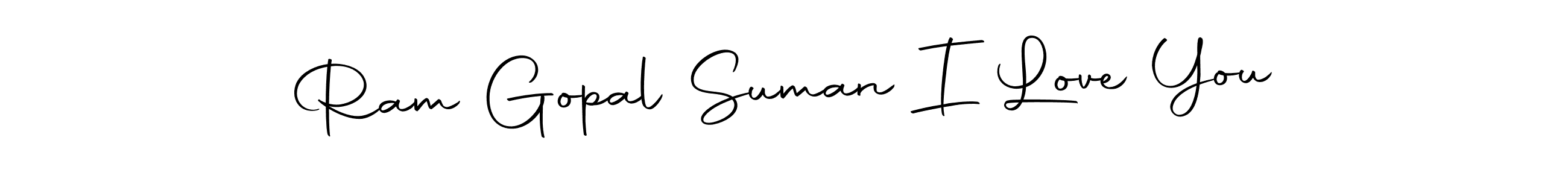 Create a beautiful signature design for name Ram Gopal Suman I Love You. With this signature (Autography-DOLnW) fonts, you can make a handwritten signature for free. Ram Gopal Suman I Love You signature style 10 images and pictures png