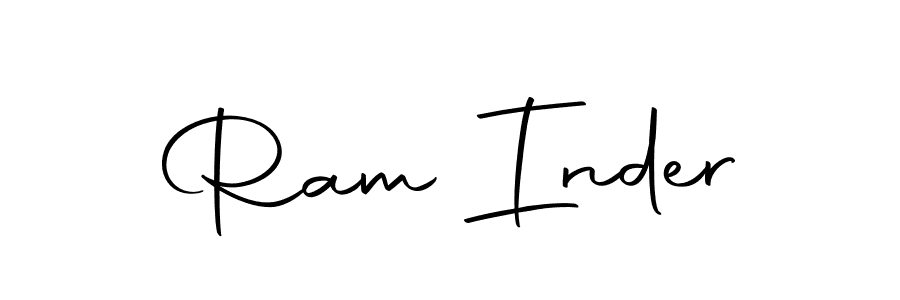 Create a beautiful signature design for name Ram Inder. With this signature (Autography-DOLnW) fonts, you can make a handwritten signature for free. Ram Inder signature style 10 images and pictures png