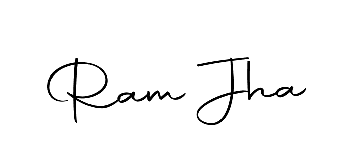 How to make Ram Jha name signature. Use Autography-DOLnW style for creating short signs online. This is the latest handwritten sign. Ram Jha signature style 10 images and pictures png