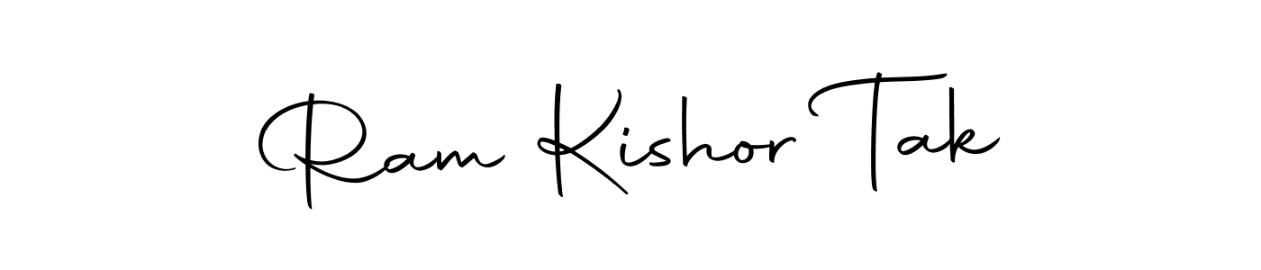 How to make Ram Kishor Tak name signature. Use Autography-DOLnW style for creating short signs online. This is the latest handwritten sign. Ram Kishor Tak signature style 10 images and pictures png