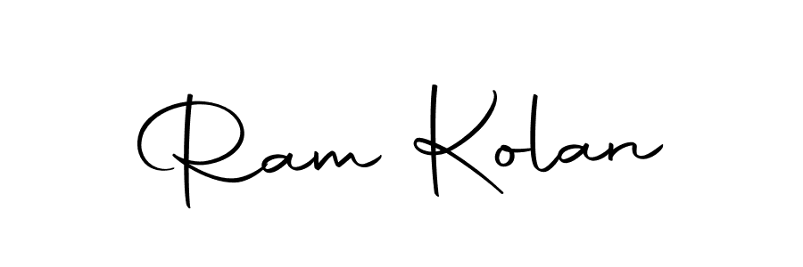 Create a beautiful signature design for name Ram Kolan. With this signature (Autography-DOLnW) fonts, you can make a handwritten signature for free. Ram Kolan signature style 10 images and pictures png