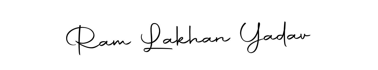 How to make Ram Lakhan Yadav name signature. Use Autography-DOLnW style for creating short signs online. This is the latest handwritten sign. Ram Lakhan Yadav signature style 10 images and pictures png