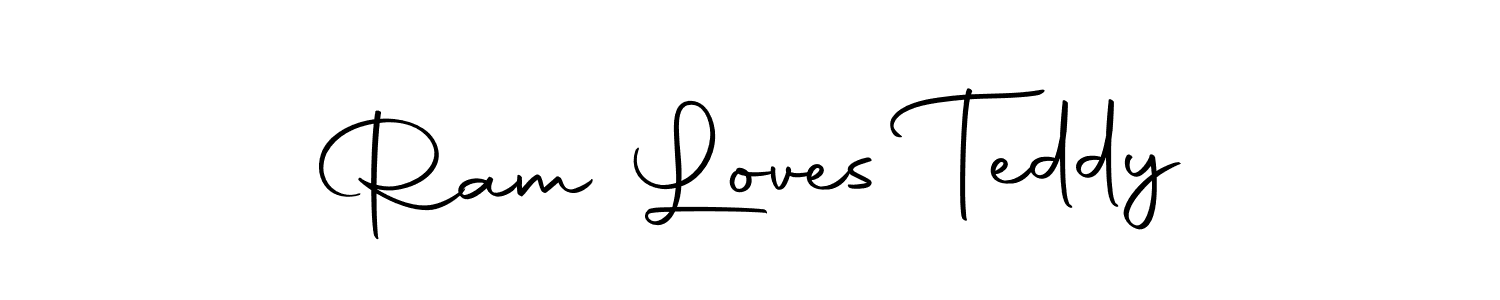 if you are searching for the best signature style for your name Ram Loves Teddy. so please give up your signature search. here we have designed multiple signature styles  using Autography-DOLnW. Ram Loves Teddy signature style 10 images and pictures png