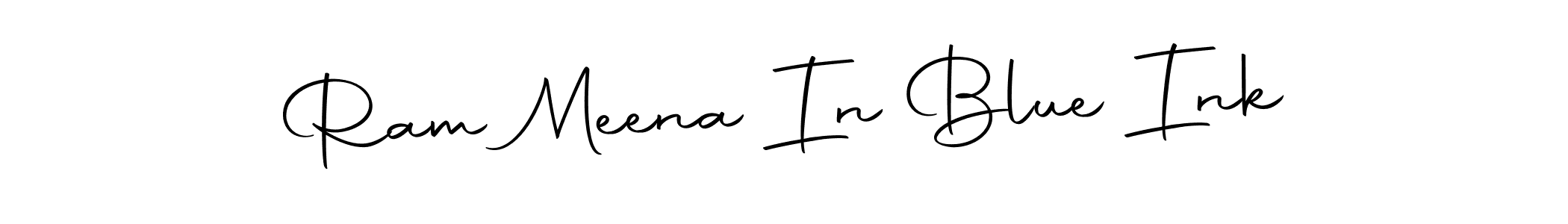 Also we have Ram Meena In Blue Ink name is the best signature style. Create professional handwritten signature collection using Autography-DOLnW autograph style. Ram Meena In Blue Ink signature style 10 images and pictures png