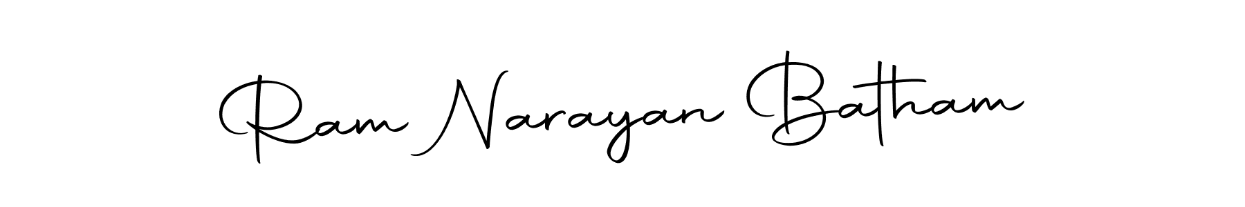 Make a beautiful signature design for name Ram Narayan Batham. With this signature (Autography-DOLnW) style, you can create a handwritten signature for free. Ram Narayan Batham signature style 10 images and pictures png