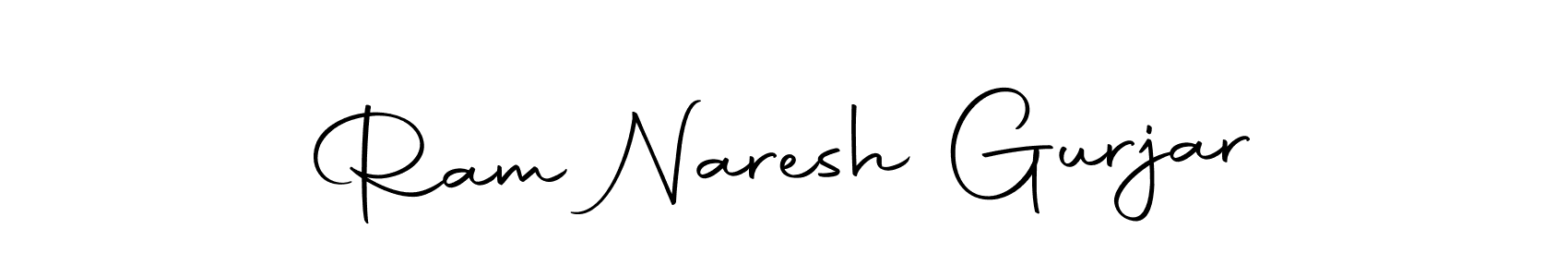 How to make Ram Naresh Gurjar name signature. Use Autography-DOLnW style for creating short signs online. This is the latest handwritten sign. Ram Naresh Gurjar signature style 10 images and pictures png