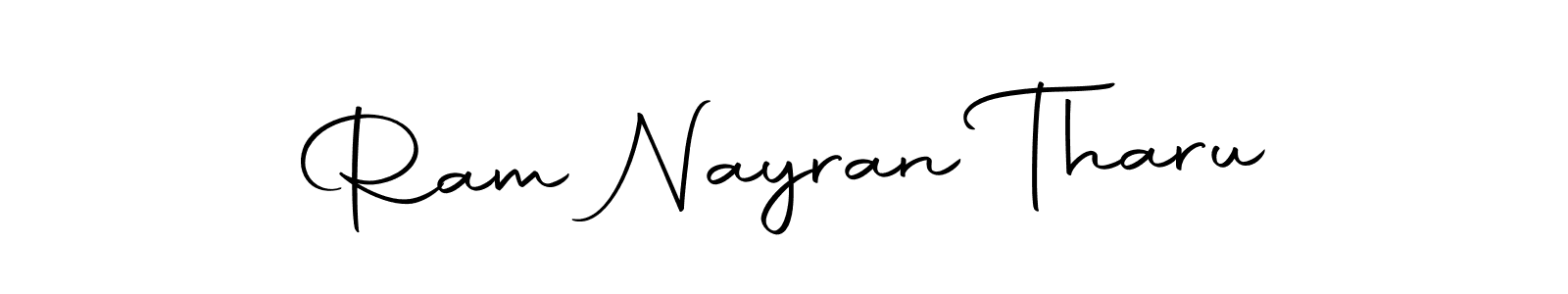 You should practise on your own different ways (Autography-DOLnW) to write your name (Ram Nayran Tharu) in signature. don't let someone else do it for you. Ram Nayran Tharu signature style 10 images and pictures png