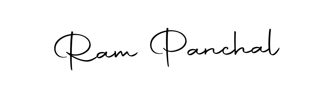 How to make Ram Panchal name signature. Use Autography-DOLnW style for creating short signs online. This is the latest handwritten sign. Ram Panchal signature style 10 images and pictures png