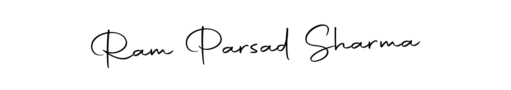 How to make Ram Parsad Sharma name signature. Use Autography-DOLnW style for creating short signs online. This is the latest handwritten sign. Ram Parsad Sharma signature style 10 images and pictures png