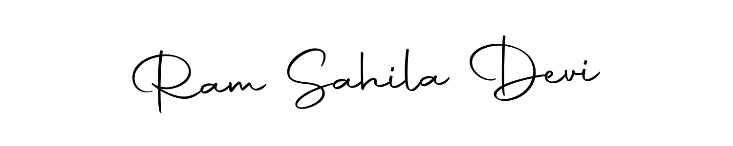 Design your own signature with our free online signature maker. With this signature software, you can create a handwritten (Autography-DOLnW) signature for name Ram Sahila Devi. Ram Sahila Devi signature style 10 images and pictures png